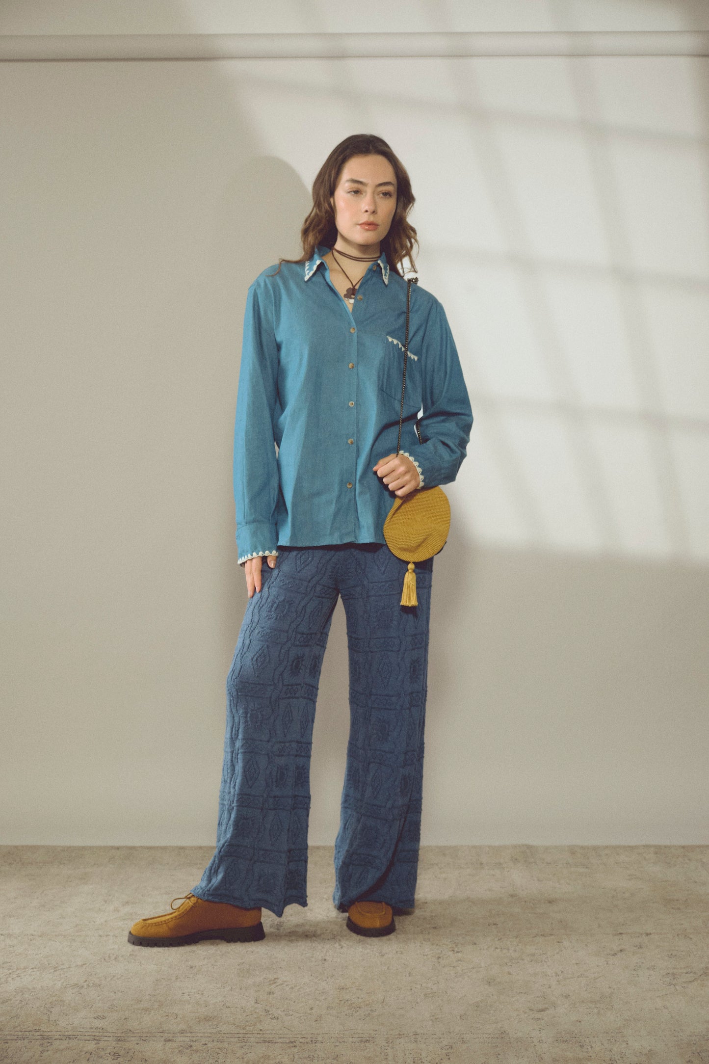 Sun Knit Pant Índigo