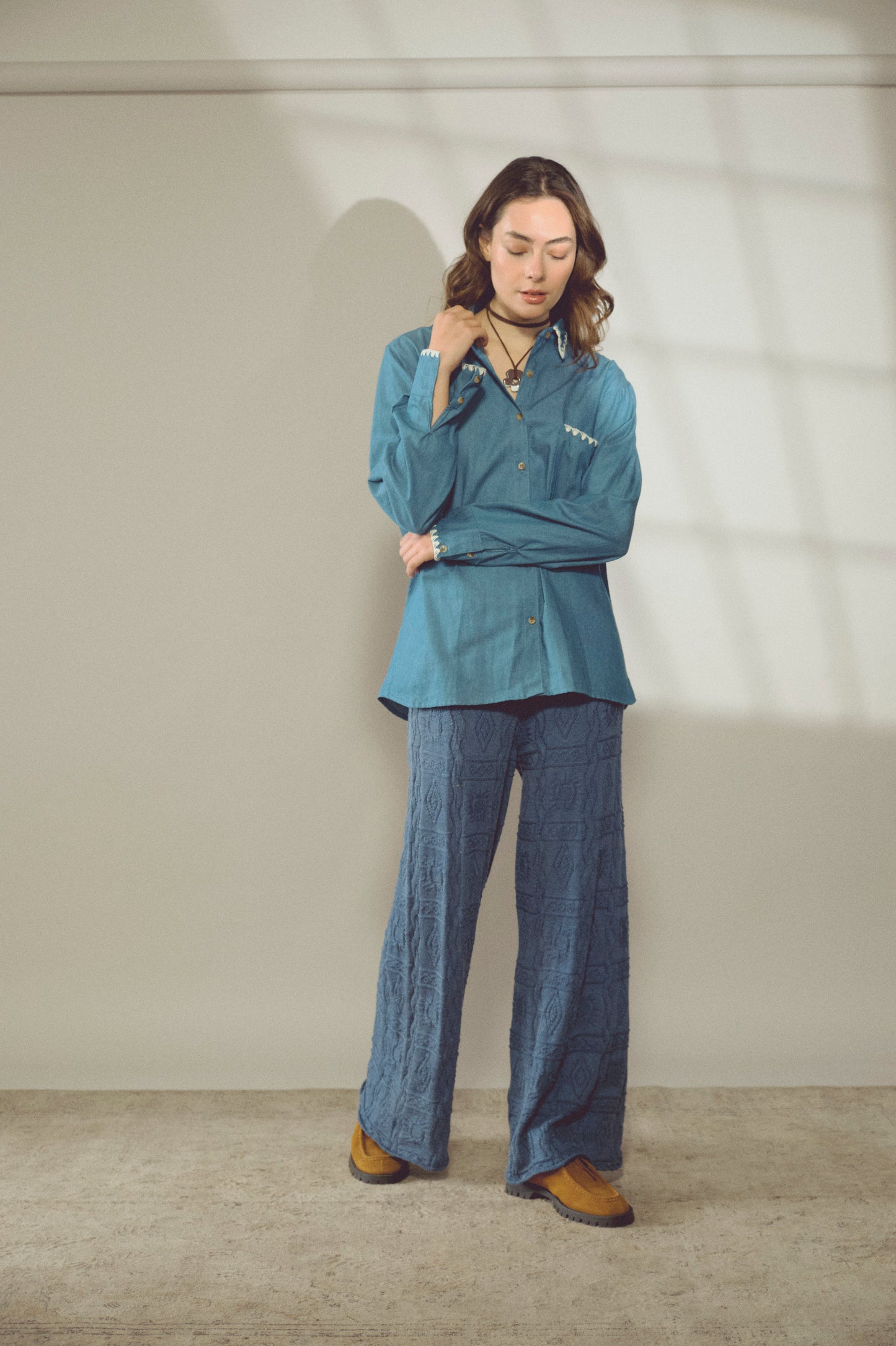 Sun Knit Pant Índigo