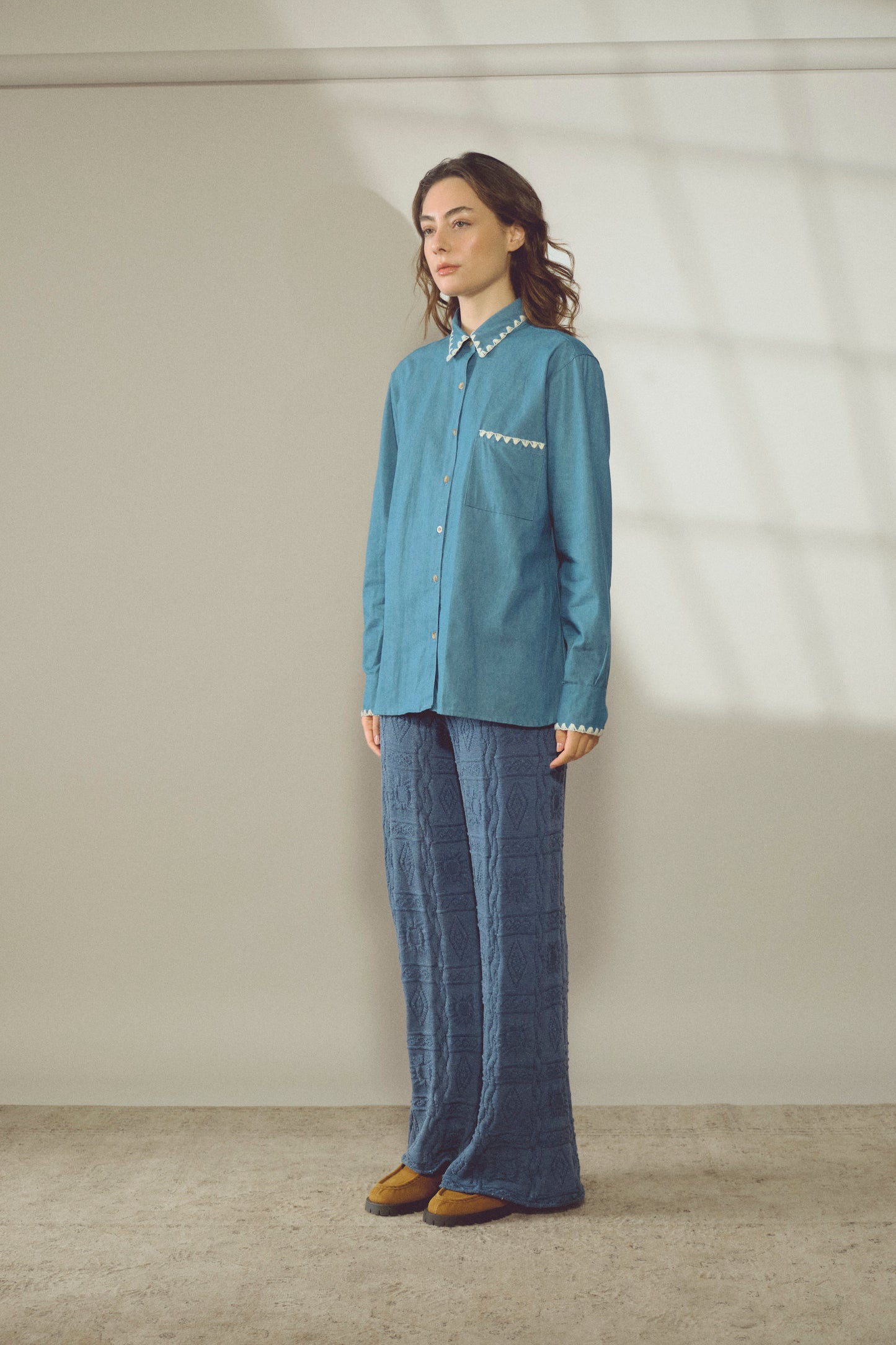 Sun Knit Pant Índigo