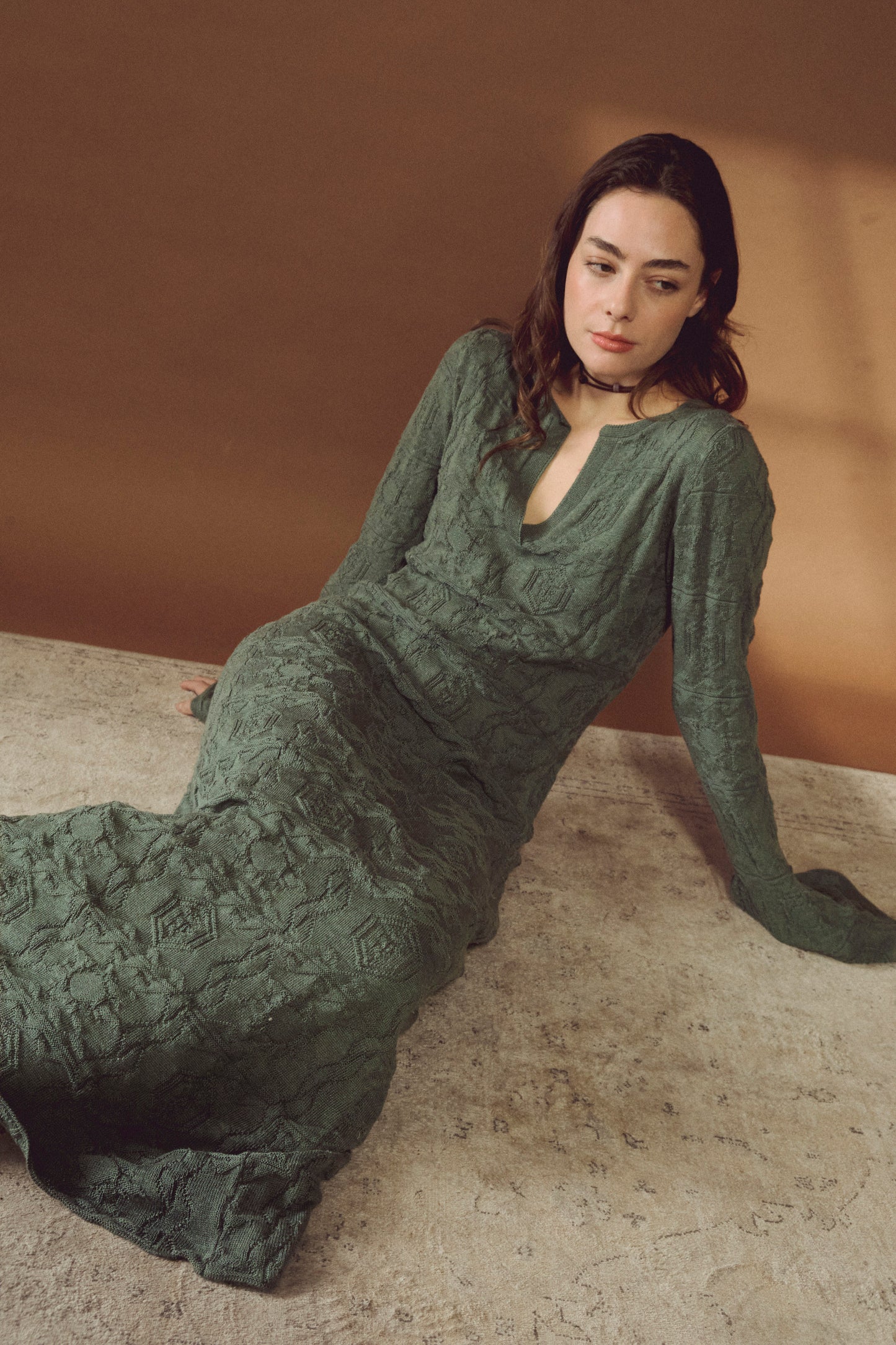Sun Knit Dress Olivo