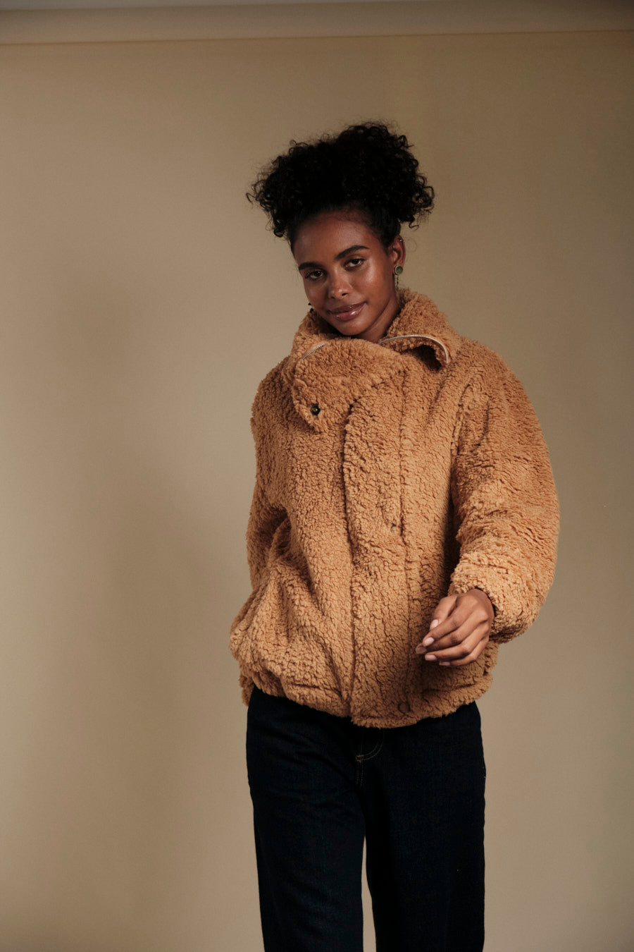 Teddy Jacket Camel