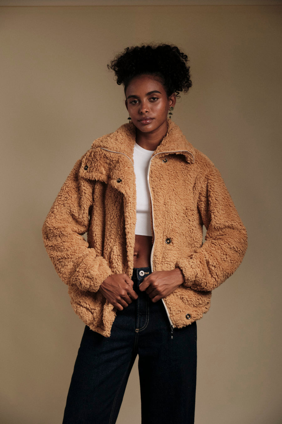 Teddy Jacket Camel