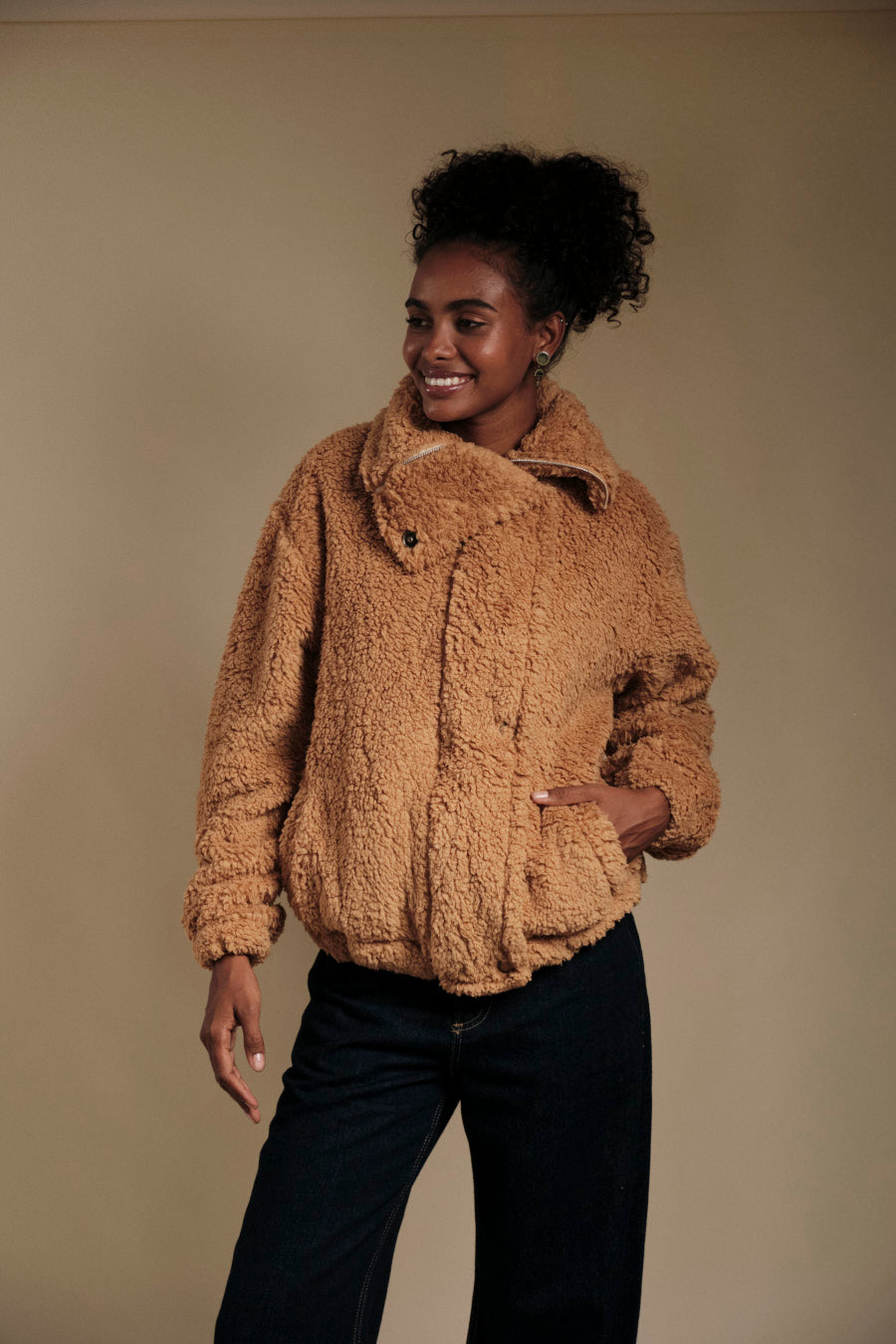 Teddy Jacket Camel