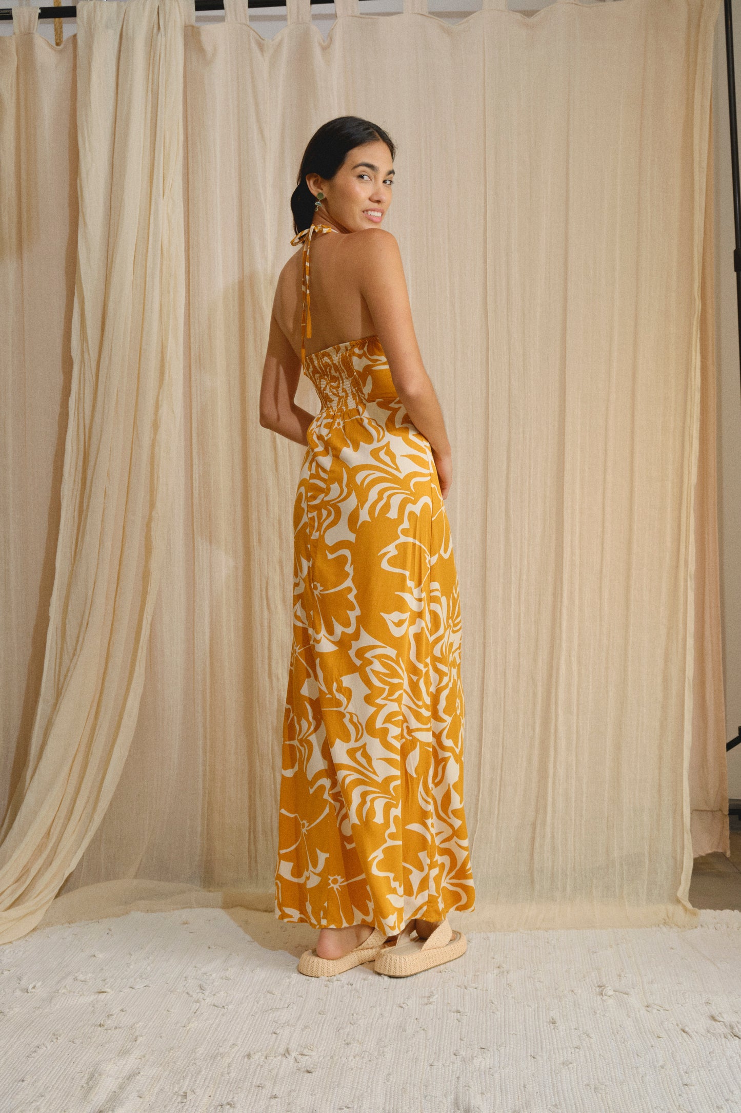 Elian Dress Orange