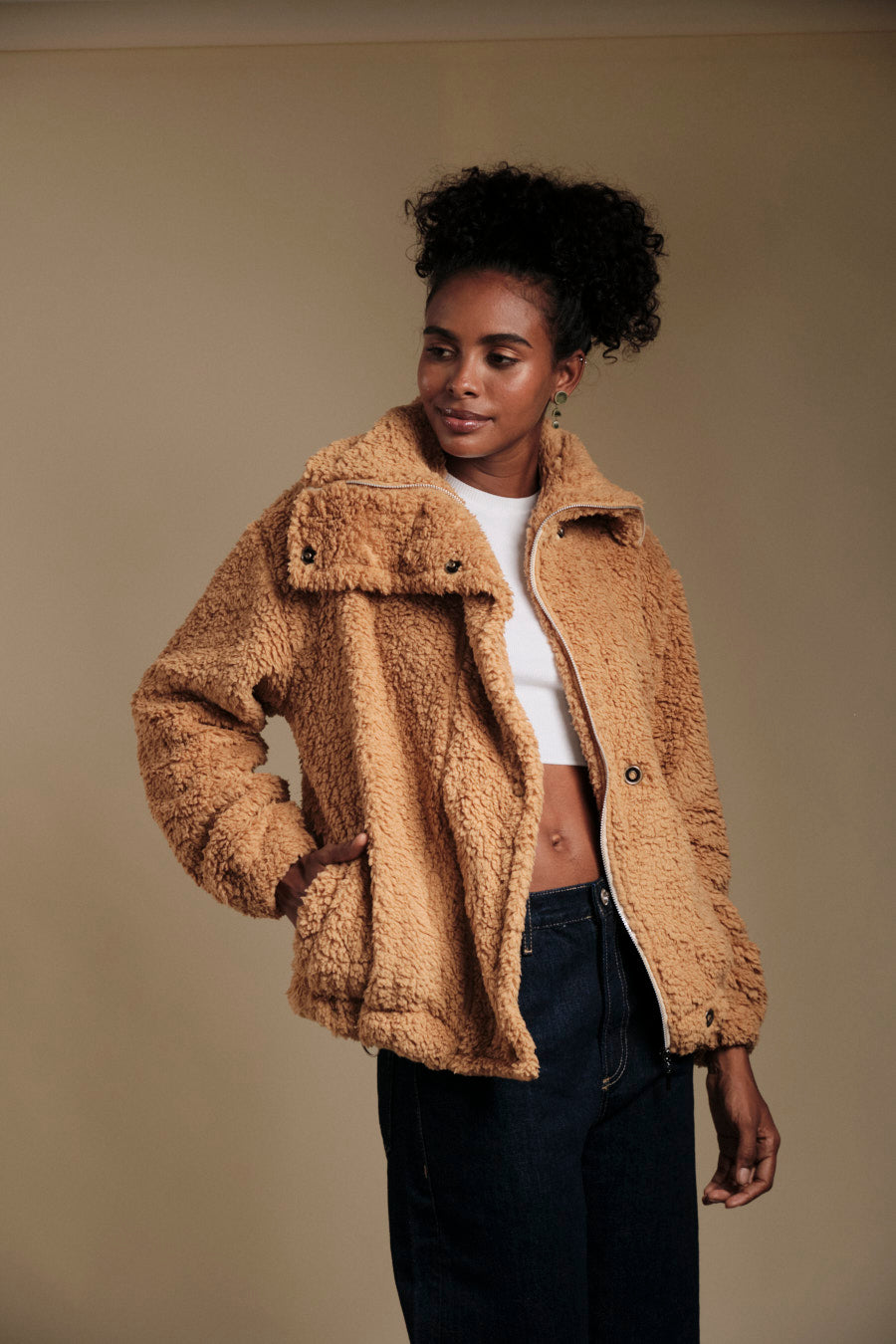 Teddy Jacket Camel