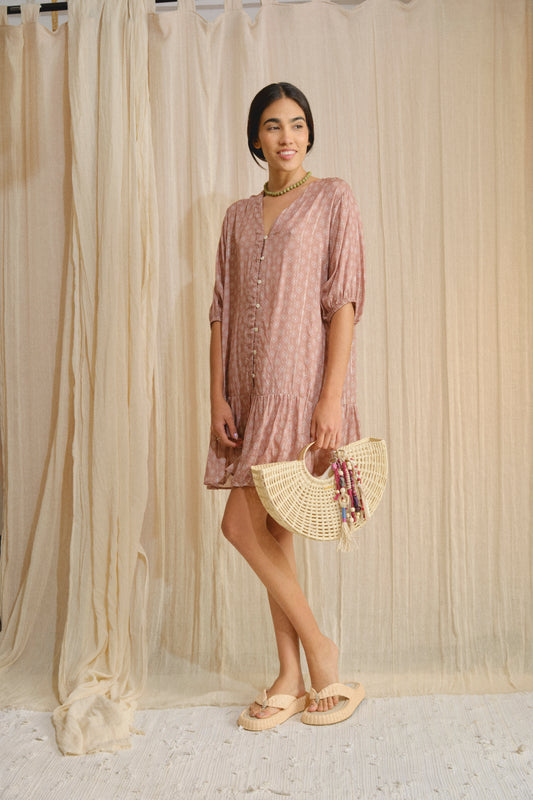 Kori Dress Pink Stick