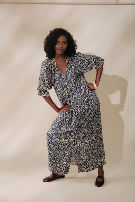 Aladina Dress India Blue