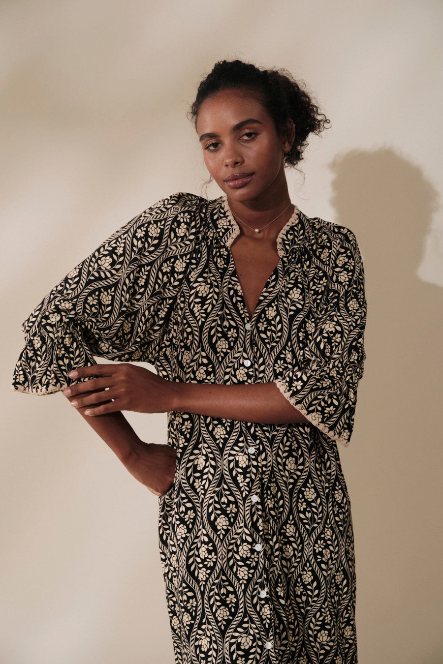 Aladina Dress India Black