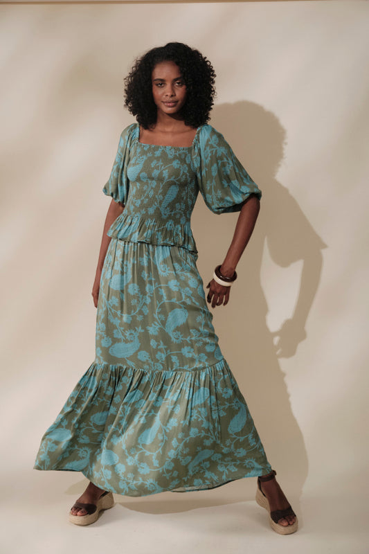 Kai Skirt Sage Blue