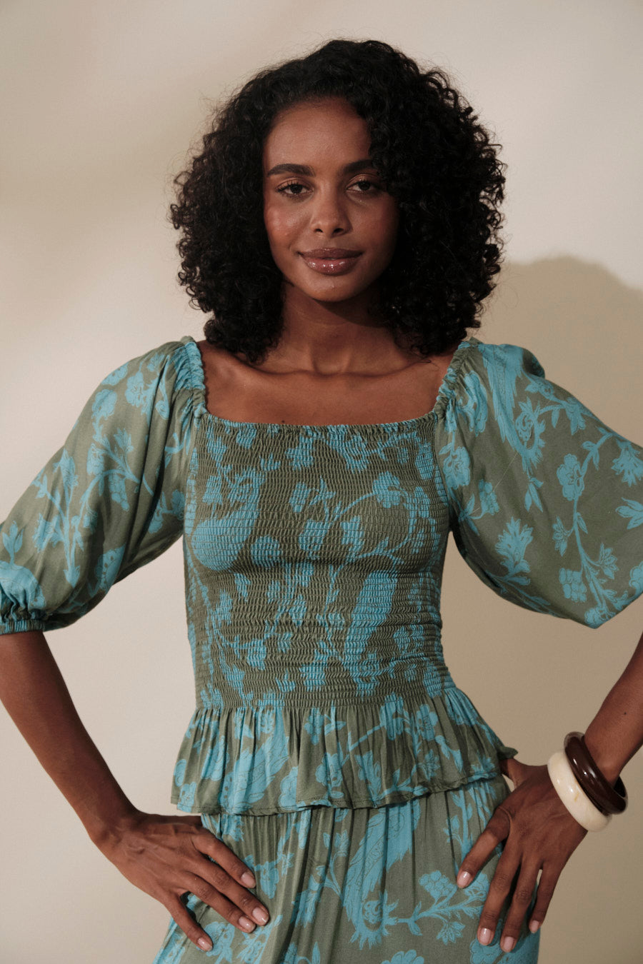 Kai Top Sage Blue