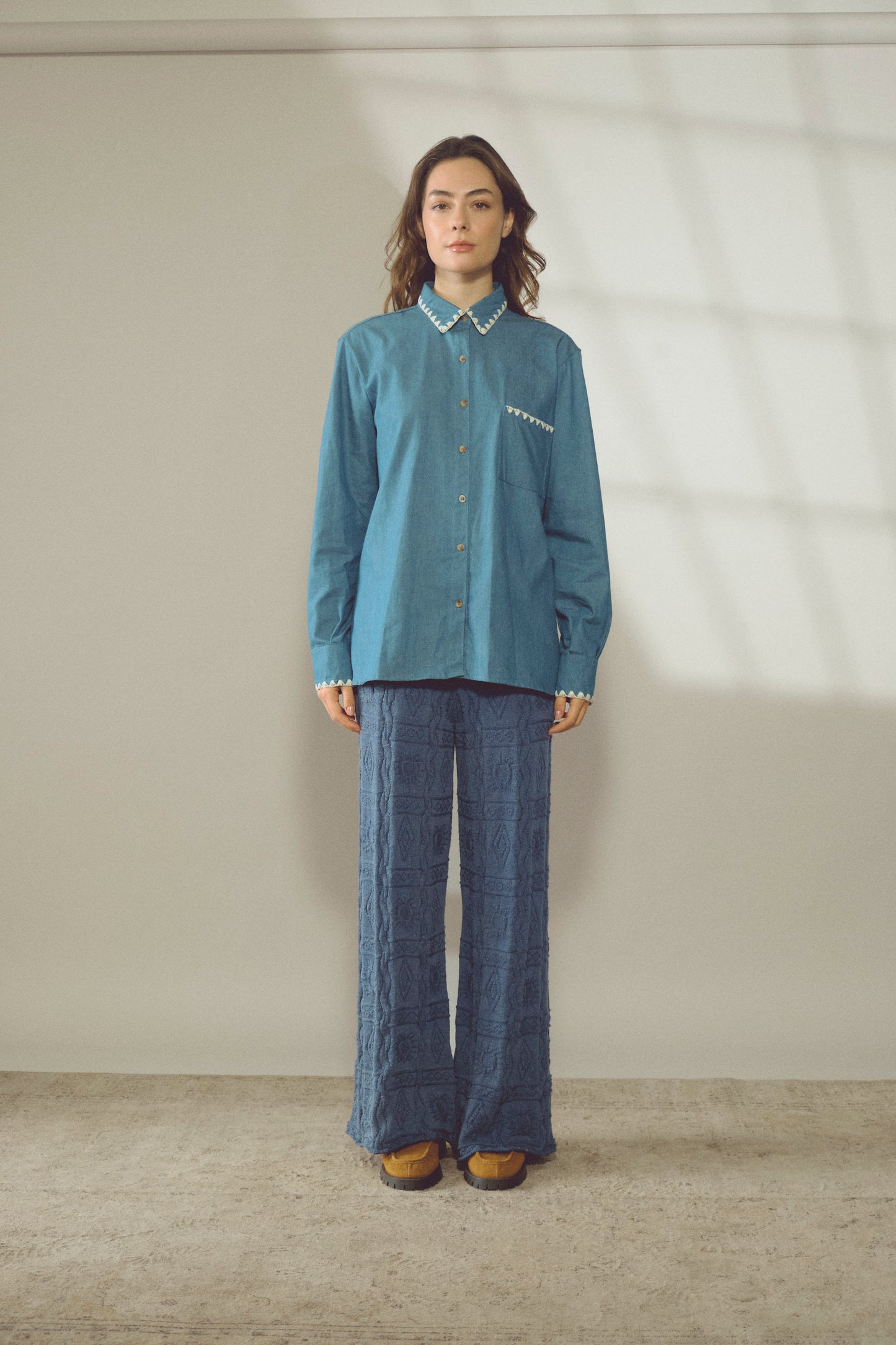 Sun Knit Pant Índigo