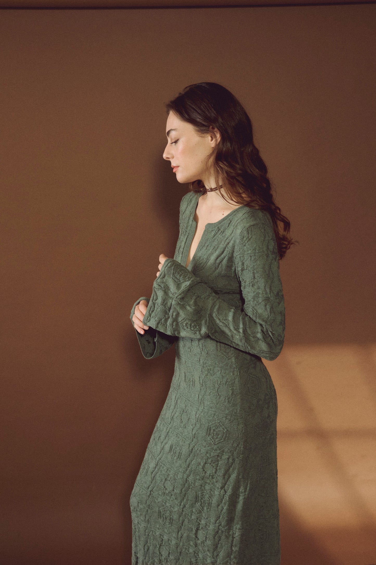 Sun Knit Dress Olivo