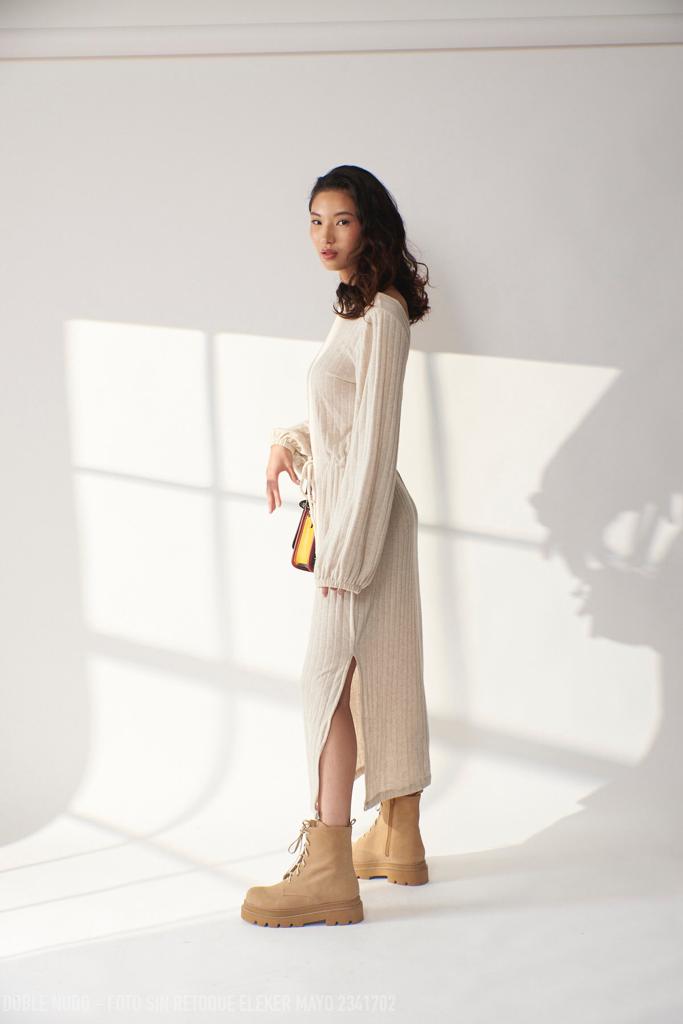 Sia Dress Beige